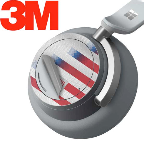 USA Soccer Flag Surface Headphones Skin
